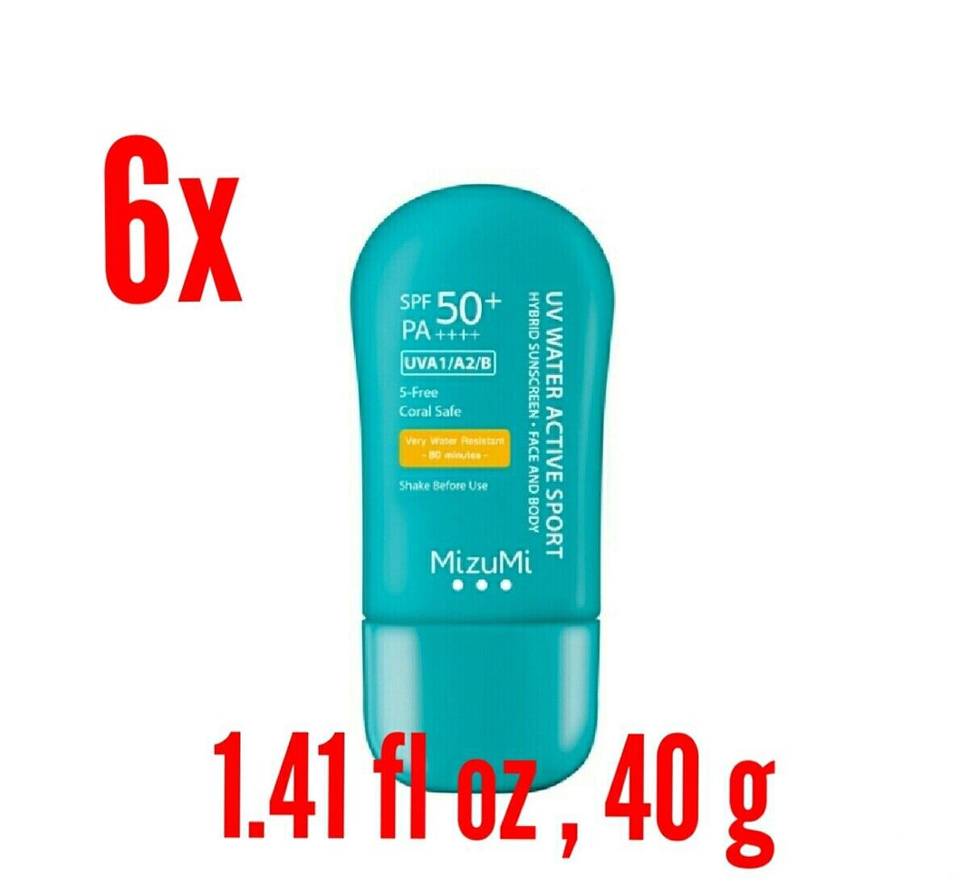 6x Water Active Sport SPF50 PA++++ Sunscreen Facial Sun Protection Skin 40g