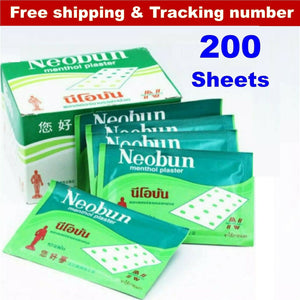 NEOBUN Menthol Plaster Analgesic Pain Relief Muscle Backache 200 sheet / 20 pack