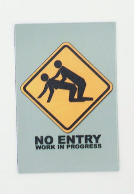 NO ENTRY pic Design Vintage Poster Magnet Fridge Collectibles Home