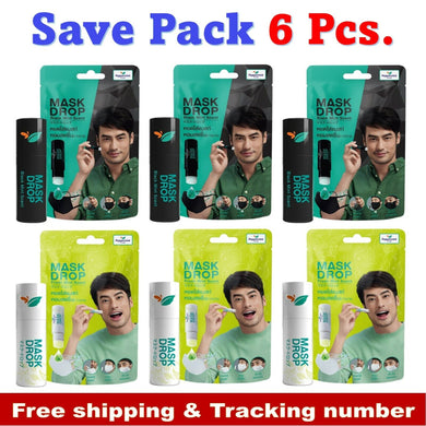 6x Peppermint Field Mask Drop Fresh Mint & Black Mint Scent Feel Refreshed