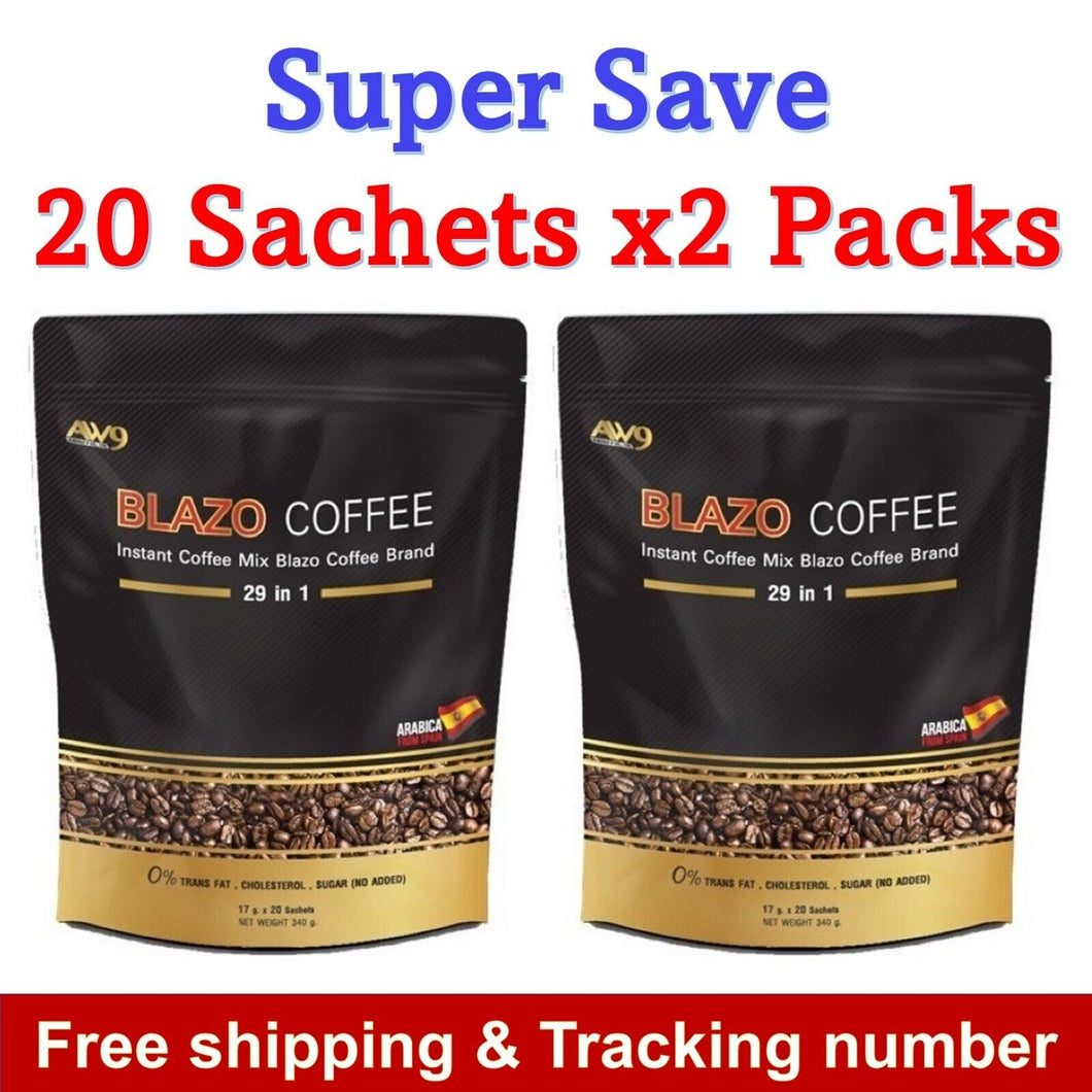 BLAZO COFFEE 29 in 1 INSTANT MIX Antioxidants Sugar Free Herbals Health Care