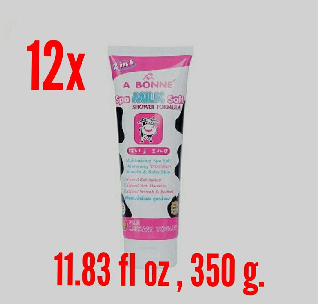 12x Nourishing Spa Milk Salt Shower Formula Moisturizing Smooth Skin Care 350g