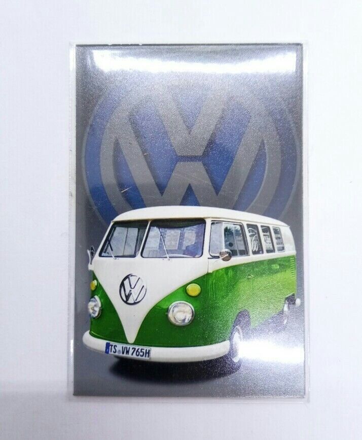 Volkswagen VAN GREEN funny Design Vintage Poster Magnet Fridge Collectible
