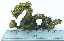 Load image into Gallery viewer, Amulet Dragon Brass Miniature Talisman Love Charm Magic Thai Pendant