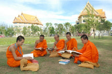 Load image into Gallery viewer, Thai Buddhist Buddha Monk&#39;s Bag with Zipper Good Febric Temple Free Ship &amp; Track