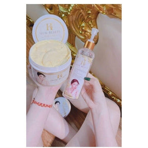 2 SET WHITE FULL BODY Cream + Serum reduce appearance stretch marks dark spots