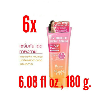 6x Nourishing Smooth Skin Whitening Bright Serum SPF 50+ PA+++ Full Body 180 ml