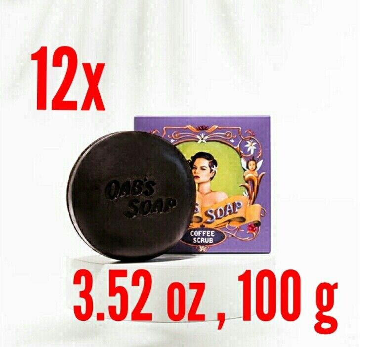 12x COFFEE SOAPSCRUP BRIGHTENING SMOOTH CLEAR SKIN FULL BODY FREE FIBER BUBBLE