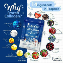 Load image into Gallery viewer, 12x Gluta Frozen Collagen 2in1 whitening+Frozen Detox Natural Cleanse skin capsu