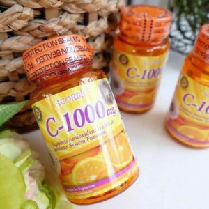 3x Authentic ACORBIC Vitamin C 1000mg Antioxidant Immune Health Vegetarian