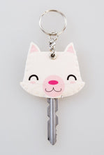 Load image into Gallery viewer, Handmade fabric keyring Cat ideas pattern animal charm lovely pet keychain gifts