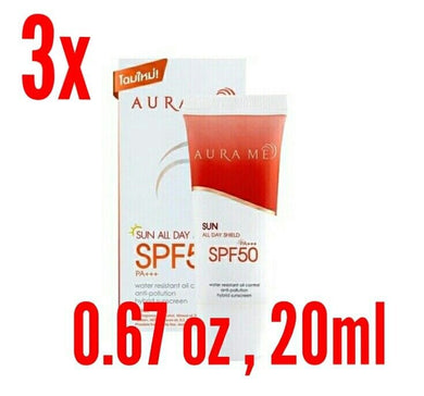 3x Sunscreen Nourishing Skin Moisturizing UVA & UVB SPF50 PA+++ CC Cream 0.67 oz