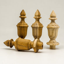 Load image into Gallery viewer, 4Pcs TEAK WOOD FINIALS Antique Furniture Home DIY decor Project Dia 1 inch