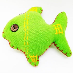 Keyring Fish V.5 Hand Sewing Doll Charm Cute Keychain Animal Lover Vintage Gift