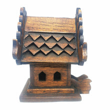 Load image into Gallery viewer, Small House Spirit Thai Teak Wood Altar Shrine Buddha Temple Handmade Buddhist