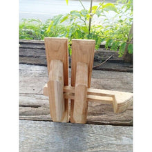 Load image into Gallery viewer, 2Set Wooden Door Locks Bolts Handles Teak Thai Handmade Antique Home Decor