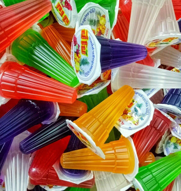 Jelly Sweet Dessert Fruits Apple Orange Grape Lychee kwebbelkop 50cups Children