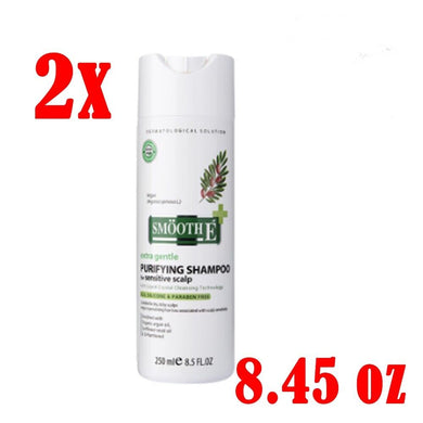 2x Smooth E Purifying Sensitive Scalp Hair Regrowth Anti Dandruff Shampoo 8.45oz