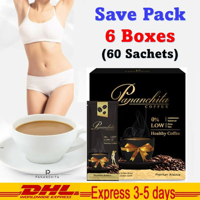 6x Pananchita Coffee Weight Control Sugar Free Transfat Free Burn Fat Good Shape