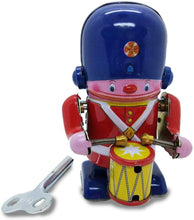 Load image into Gallery viewer, Soldier Drummer Tin Toy Vintage Collectible Clockwork Tin Toy Decor Gift