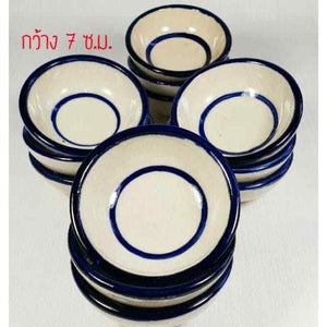 24 x Mini Bowl Ceramic Cup Thai Dessert Mold Steam Coconut Milk Multi-Purpose