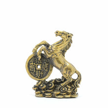 Load image into Gallery viewer, Thai Amulets statue Spirit Horse Brass Figurine Magic Rare Power Lucky Charm