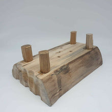 Load image into Gallery viewer, Antique Wooden Bowl Vintage Teak Wood Primitive Rustic Decor Collectible