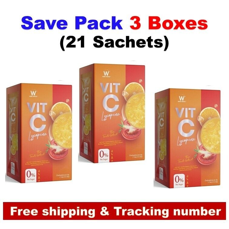 3 X New Wink White Vit C Lycopene Powder Drink Dietary Supplement Product