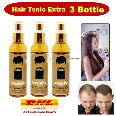 3x LEGANO Hair Tonic Reduce Hair Loss Fast Growth Herbal Nature Treatment 120ml
