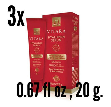 3x Nourishing Skin Moisturizer Facial Care Hyaluron Serum Anti-Aging Wrinkle