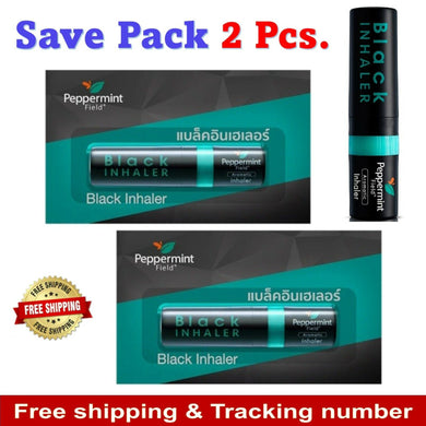 2x Peppermint Field Inhaler Nasal Congestion Fresh Eucalyptus Strong Relieve