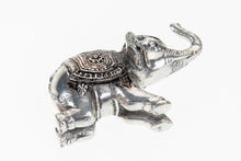 Load image into Gallery viewer, Elephant Engraved pattern Tin Sculpture Decor Collectible Lucky and Successful