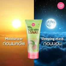 Load image into Gallery viewer, 3x Cathy Doll 99% Aloe Vera &amp; Snail Serum Soothing Gel Snail Mucus Extract 60g