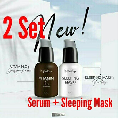 2 Set Spelling Serum Vitamin c & Sleeping mask For Face Mask Anti Aging Wrinkle