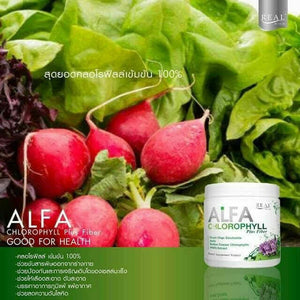 Chlorophyll Plus Fiber Drink Super Detox Toxins Blood Flush Alfa 100g