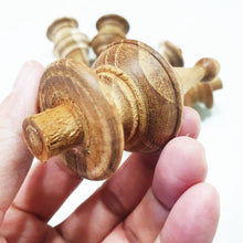 Load image into Gallery viewer, 10Pcs Teak Wooden Finial Antique Furniture Unpainted Home Decor DIY Home Decor