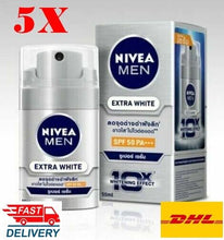 Load image into Gallery viewer, 5X NIVEA MEN Extra White Skin Whitening Super Serum Best Face Moisturizer SPF50