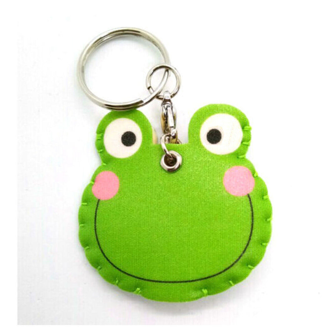 Frog Funny Cute Keyring Keychain Foam Canvas Sew margine Fridge Collectible