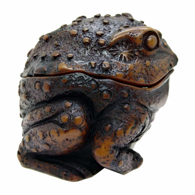 Frog Vintage Ashtray Resin Ash Holder Covered Lid Cigarette Gift Decor Novelty