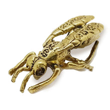 Load image into Gallery viewer, Golden insect Brass Amulet Miniature Talisman Love Charm Magic Thai Pendant