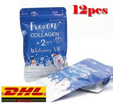 12X Gluta Frozen Collagen 2 In 1 whitening X 10 Nourish skin Baby face Younger
