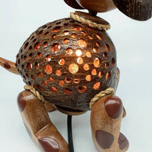 Load image into Gallery viewer, Vintage Table Lamp Shade Dog Coconut Shell Night Light Shade Handmade Kids Gift
