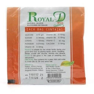 20 sachets Royal-D Vit C Electrolyte Instant Electrolyte Beverage Orange Flavore