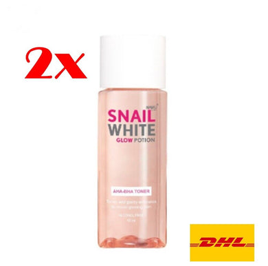 2x Snailwhite Glow Potion AHA-BHA Hydrating Toner Whitening Skin Care For Face