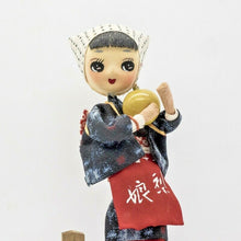 Load image into Gallery viewer, Vintage Japanese Wooden KOKESHI Doll Traditional Woman Girl Mini Carved Art