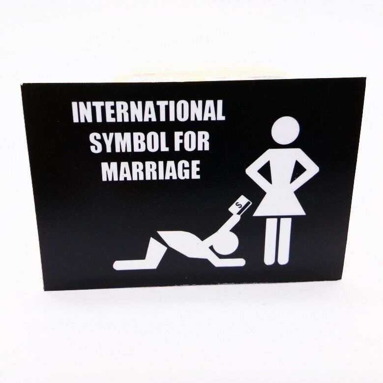 International For Marriage V.2 Funny Design Vintage Poster Fridge Collectible