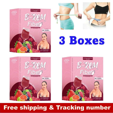 3x B ROM Fiber Drink Powder Detox Cleansing Dietary N Ne Mix Berry Weight Loss