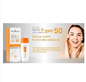 8x Sunscreen Cream Sensitive Sun Protection Nourishing Aqua Serum SPF50 1.35 oz