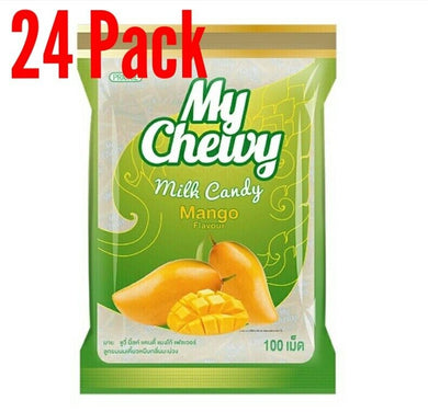 24 Pack Mango Flavour Milk Sweet Candy Delicious Enjoy Fruity Flavor Smell 360g