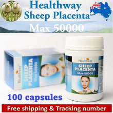 Load image into Gallery viewer, Healthway Sheep Placenta MAX 50000 mg from Australia 100 Capsules